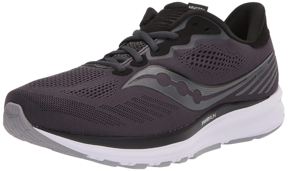SAUCONY WOMENS RIDE 14 RUNNING SHOE - COLOR POWDER/CONCORD - SIZE 10.5 - WIDTH R